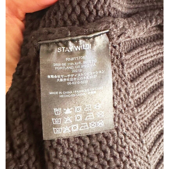 Airblaster Landform Series Knit Sweater Size XS Alien Extraterrestrial Chunky - Picture 6 of 7